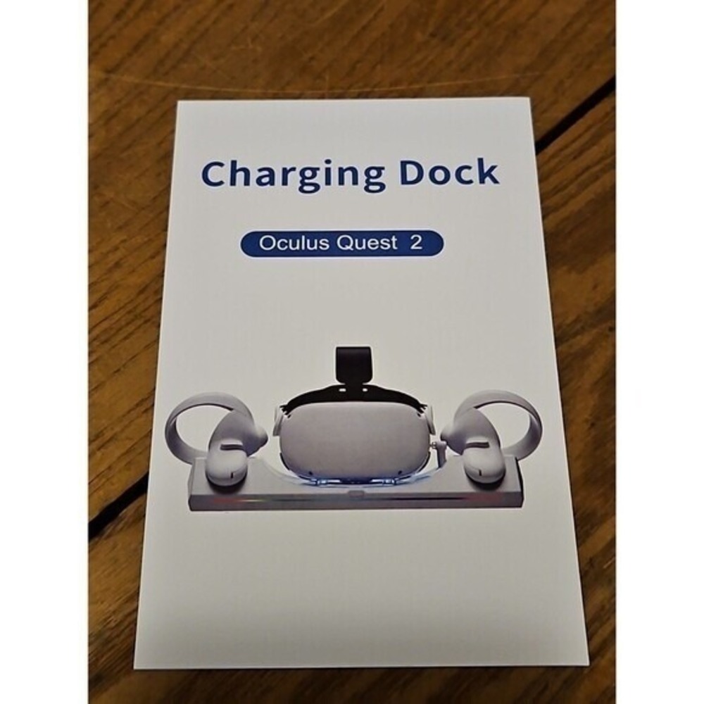 Q6 Charging Dock Oculus Quest 2 Fast RGB Charger Stand US Plug New